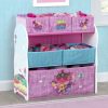 Delta Children Storage | Trolls World Tour Design And Store 6 Bin Toy Organizer