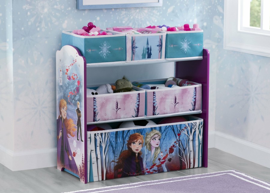 Delta Children Storage | Frozen Ii Design And Store 6 Bin Toy Organizer