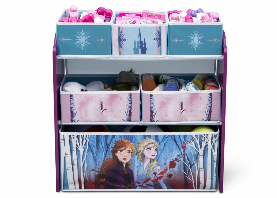 Delta Children Storage | Frozen Ii Design And Store 6 Bin Toy Organizer