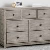 Simmons Kids Dressers & Changing Tables | Monterey 7 Drawer Dresser With Interlocking Drawers