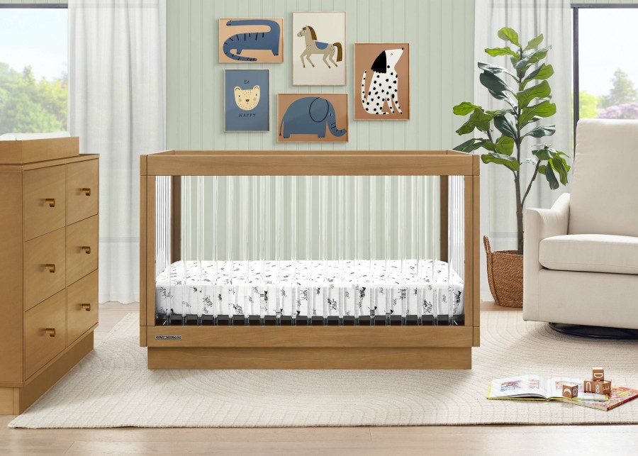 Delta Children Baby Cribs | James Acrylic 4-In-1 Convertible Crib