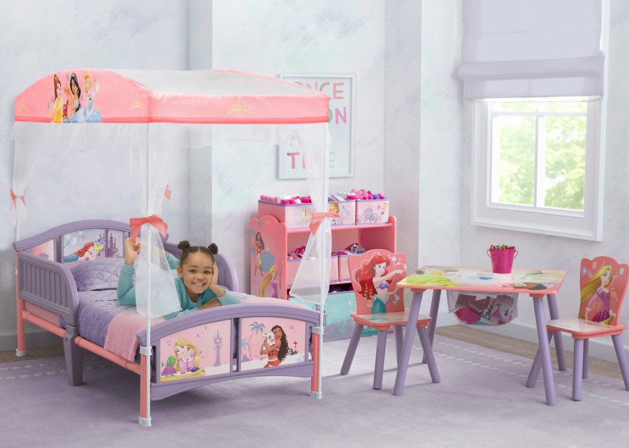 Delta Children Toddler Beds | Princess Plastic Toddler Bed With Canopy