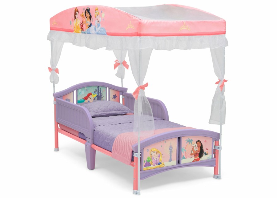 Delta Children Toddler Beds | Princess Plastic Toddler Bed With Canopy