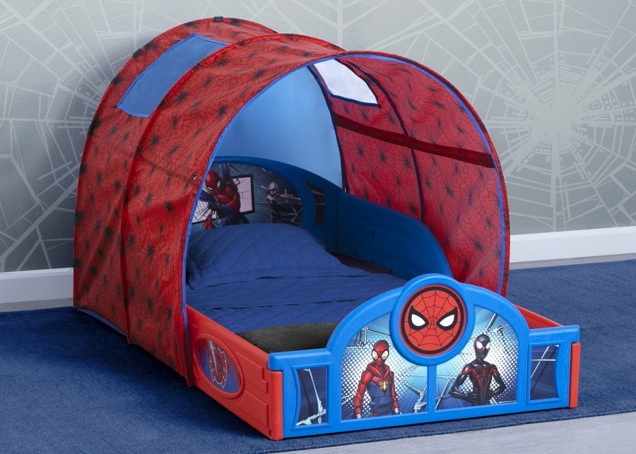Delta Children Toddler Beds | Spider-Man Sleep And Play Toddler Bed With Tent
