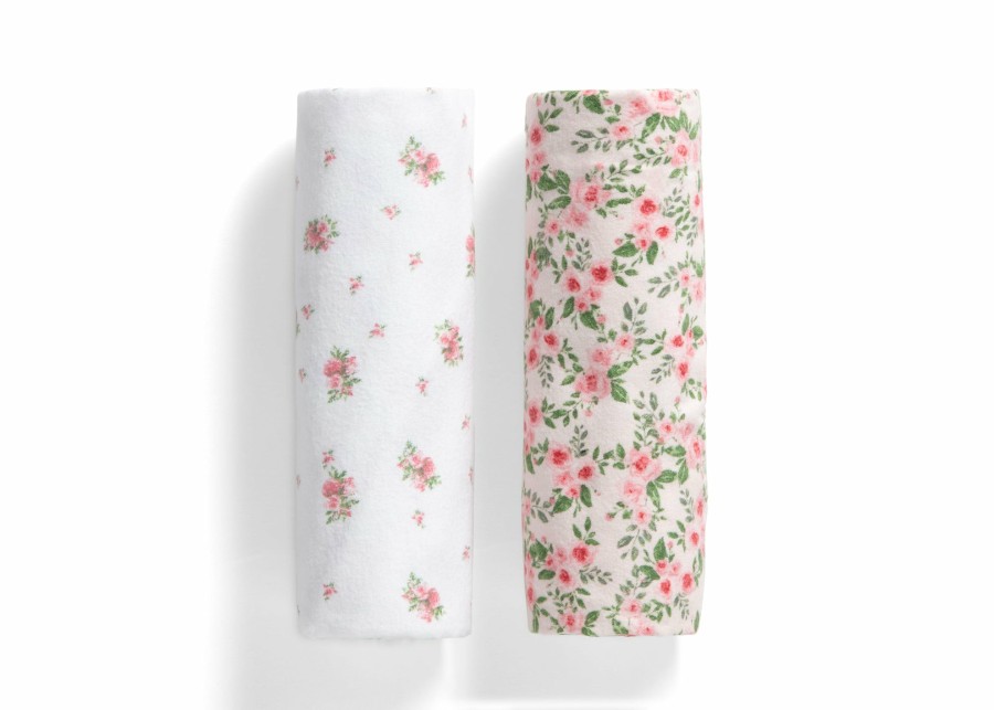 Delta Children Kids Bedding & Sheets | 100% Cotton Flannel Baby Receiving Blankets - 2 Pack