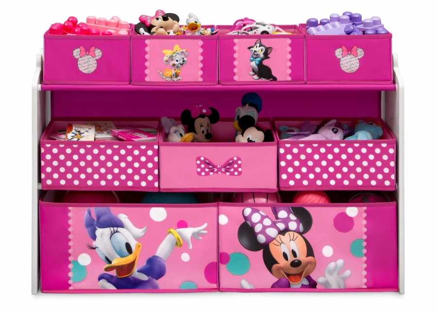 Delta Children Storage | Minnie Mouse Deluxe 9 Bin Design And Store Toy Organizer