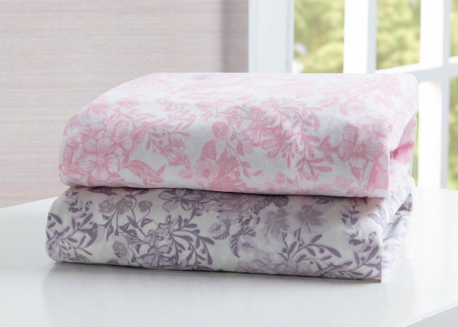 Delta Children Sheets & Mattress Covers | Pastel Floral Fitted Crib Sheets - 2 Pack