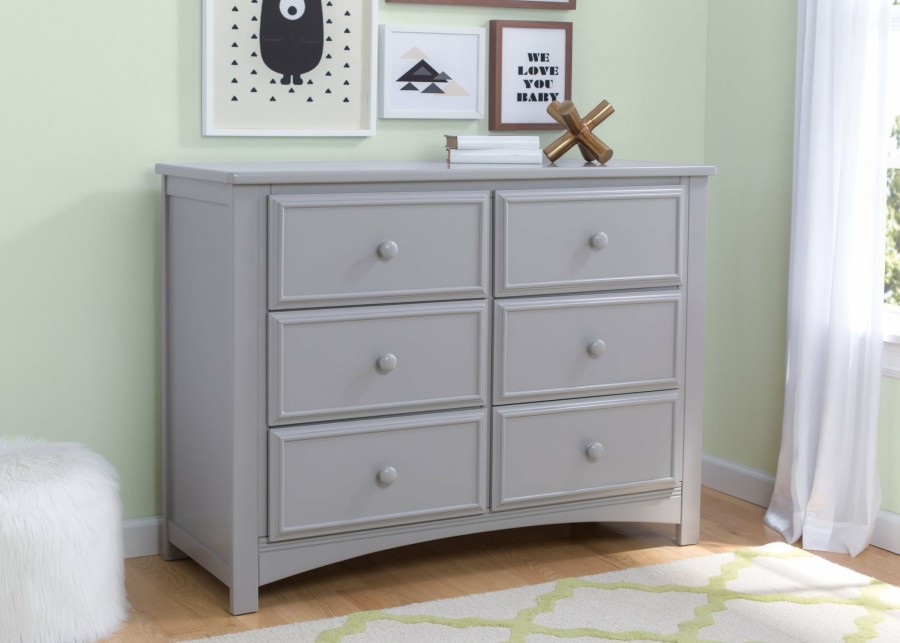 Delta Children Dressers & Changing Tables | Summit 6 Drawer Dresser With Interlocking Drawers