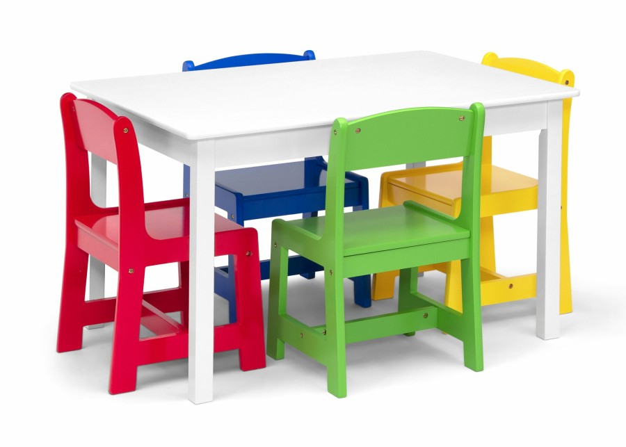 Delta Children Table & Chair Sets | Mysize Kids Table With 4 Chairs