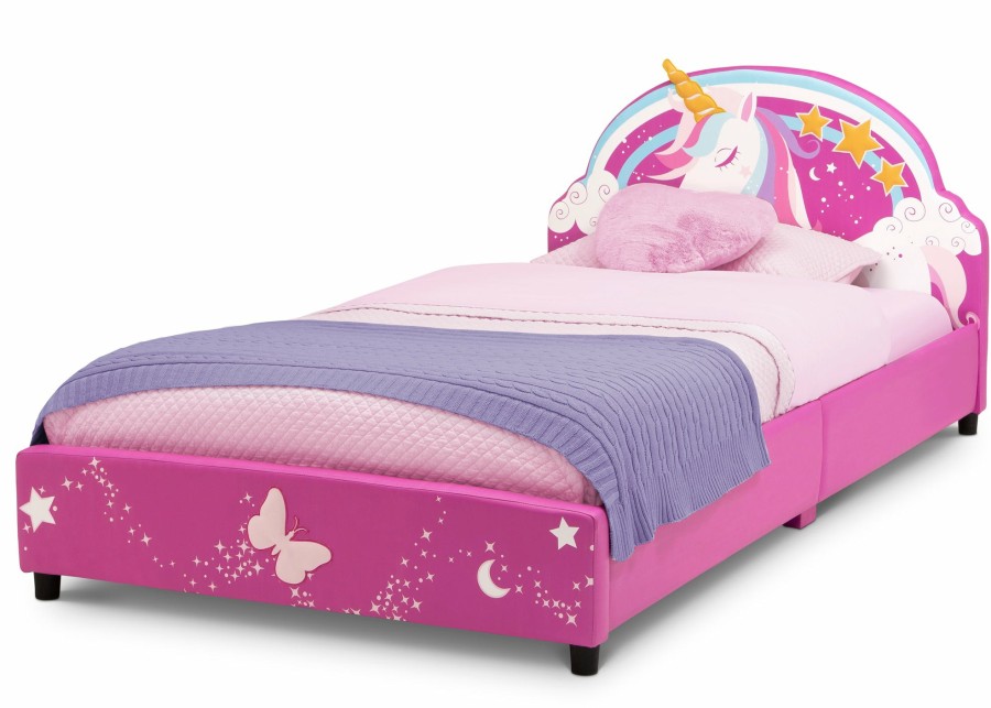 Delta Children Twin Beds & Headboards | Unicorn Upholstered Twin Bed