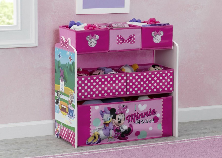 Delta Children Storage | Minnie Mouse Design And Store 6 Bin Toy Organizer