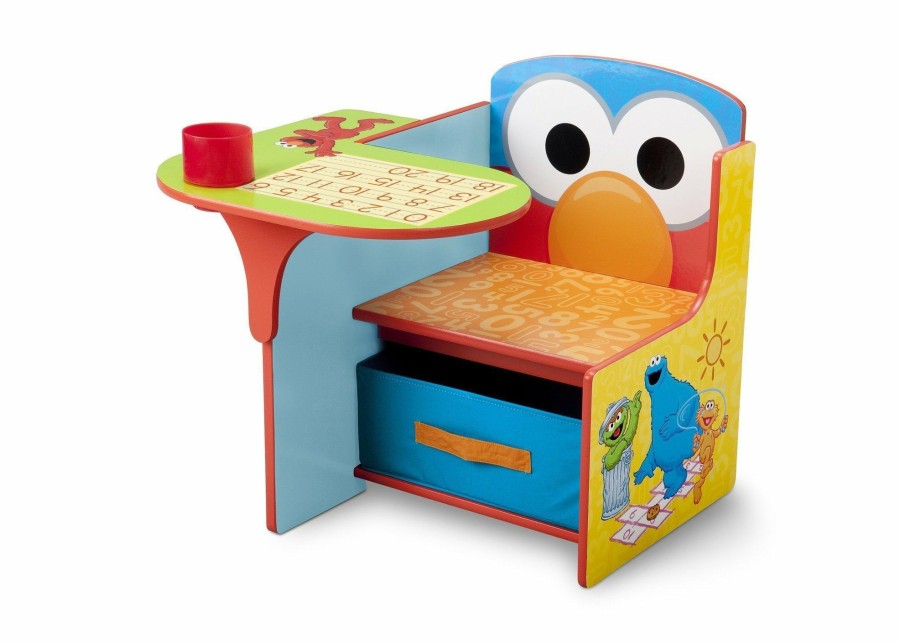 Delta Children Table & Chair Sets | Sesame Street Chair Desk With Storage Bin