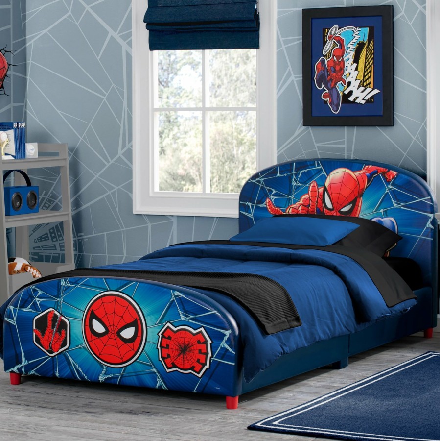 Delta Children Twin Beds & Headboards | Spider-Man Upholstered Twin Bed
