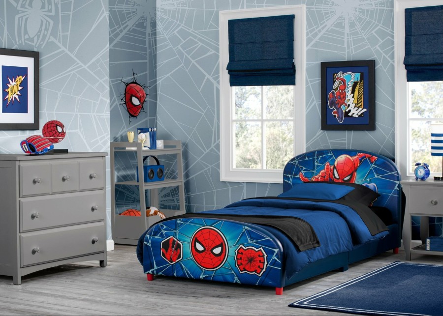 Delta Children Twin Beds & Headboards | Spider-Man Upholstered Twin Bed