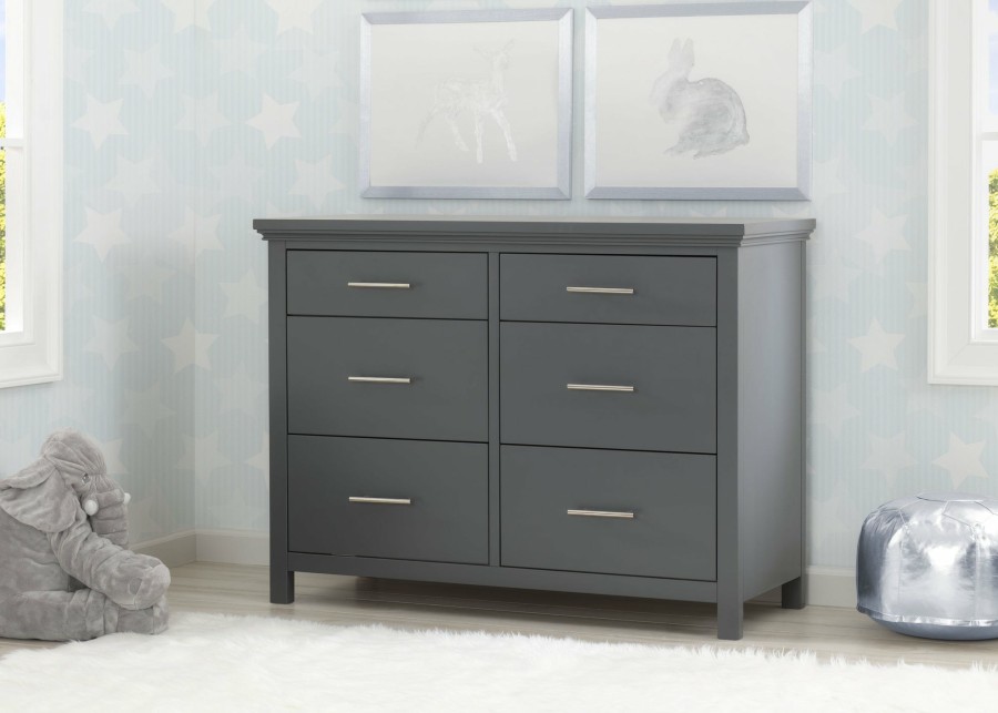Simmons Kids Dressers & Changing Tables | Avery 6 Drawer Dresser With Changing Top