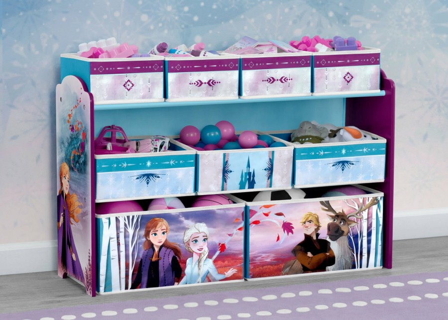 Delta Children Storage | Frozen Deluxe 9 Bin Design And Store Toy Organizer