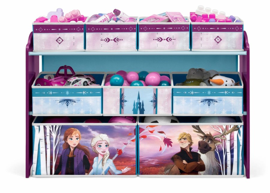 Delta Children Storage | Frozen Deluxe 9 Bin Design And Store Toy Organizer