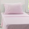 Delta Children Kids Bedding & Sheets | Pink Gingham 3-Piece Twin Sheet Set