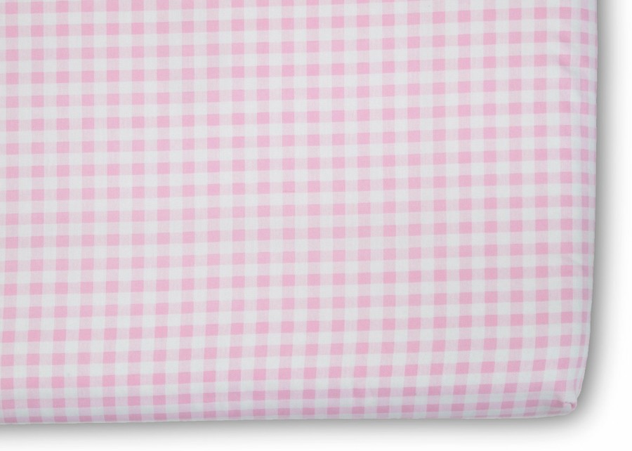 Delta Children Kids Bedding & Sheets | Pink Gingham 3-Piece Twin Sheet Set