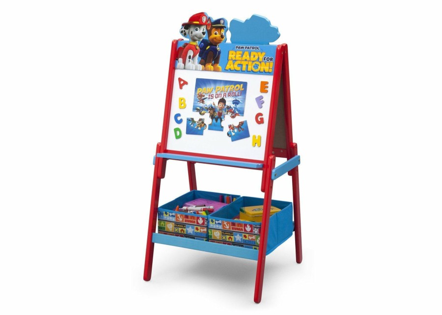 Delta Children Easels | Paw Patrol Wooden Double Sided Activity Easel