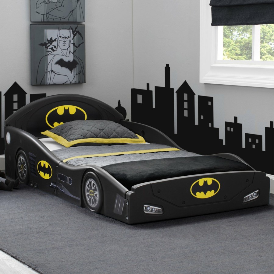 Delta Children Shop By Character | Batman Batmobile Plastic Sleep And Play Toddler Bed