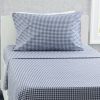 Delta Children Kids Bedding & Sheets | Navy Gingham 3-Piece Twin Sheet Set