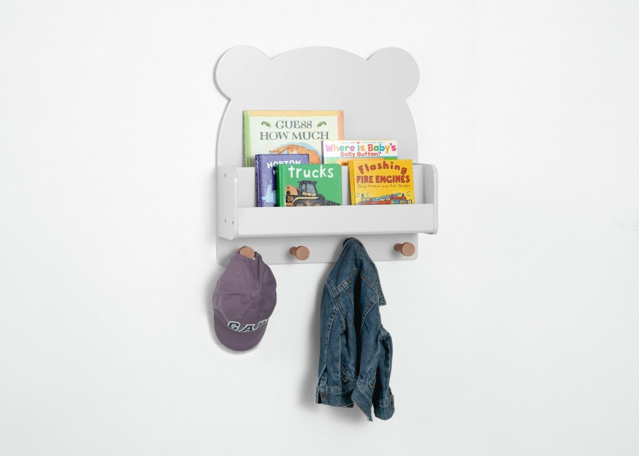 babyGap by Delta Children Storage | Brannan Bear Wall Shelf With 4 Hooks