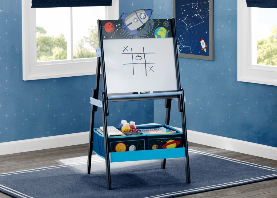 Delta Children Easels | Space Adventures Wooden Activity Easel With Storage