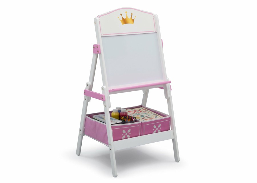 Delta Children Easels | Princess Crown Wooden Activity Easel With Storage